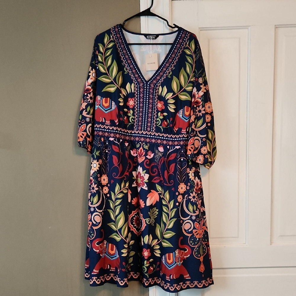 NWT BloomChic Multicolor Floral Dress